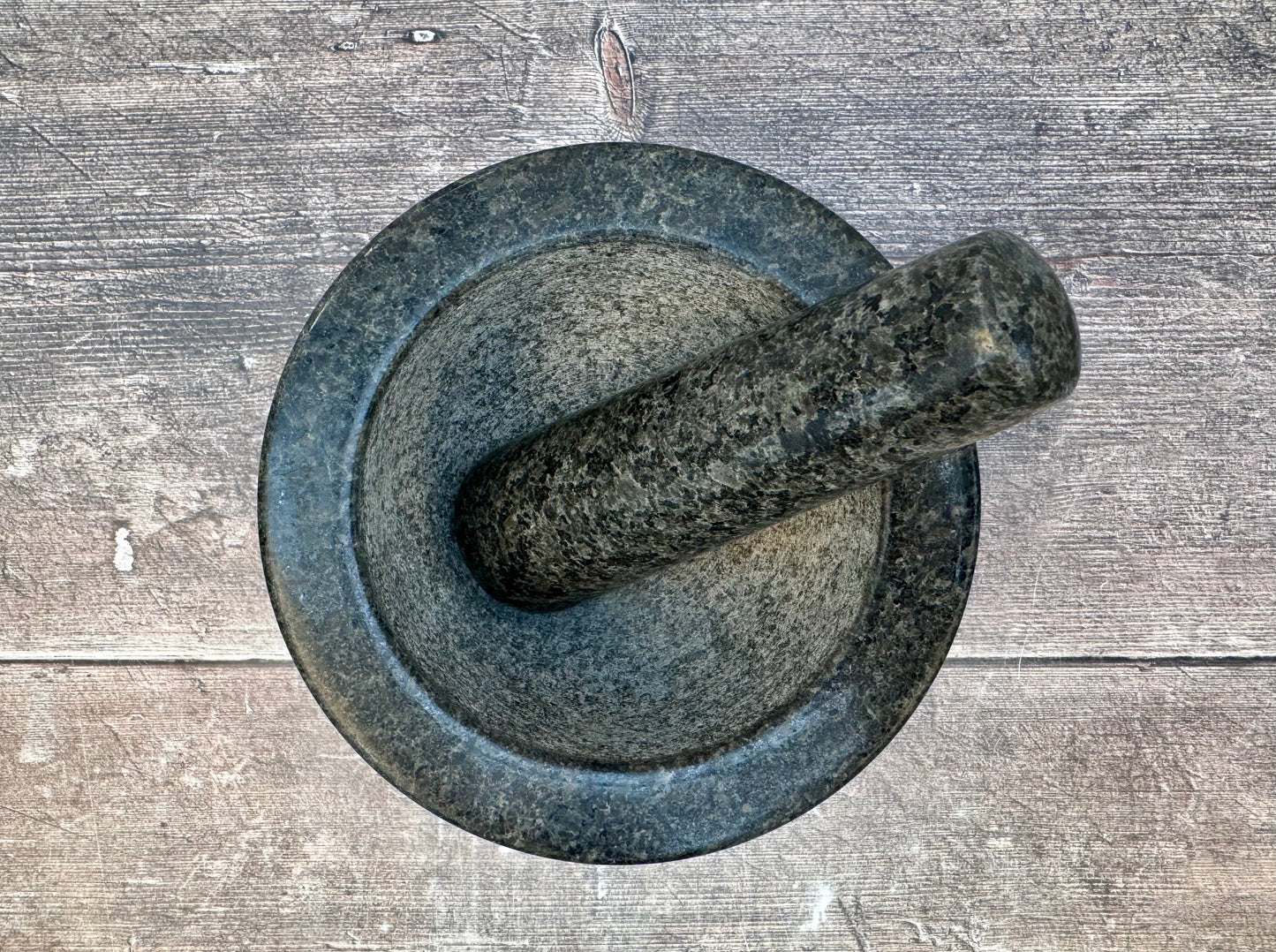 Grey Mortar and Pestle