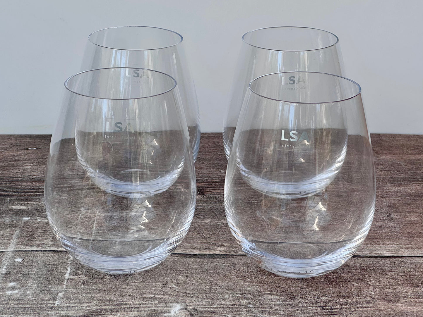 LSA Red Wine Set of 4 Stemless Tumblers