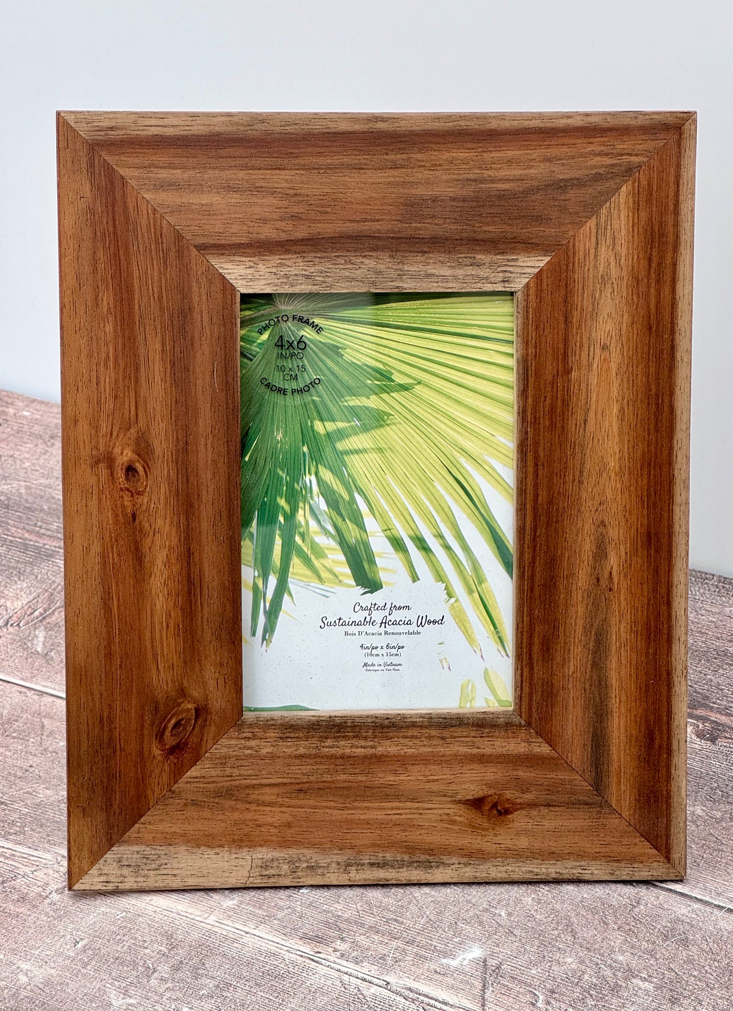 Acacia Wood Photo Frame, 4 x 6