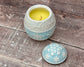 Blue Egg Ceramic Candle
