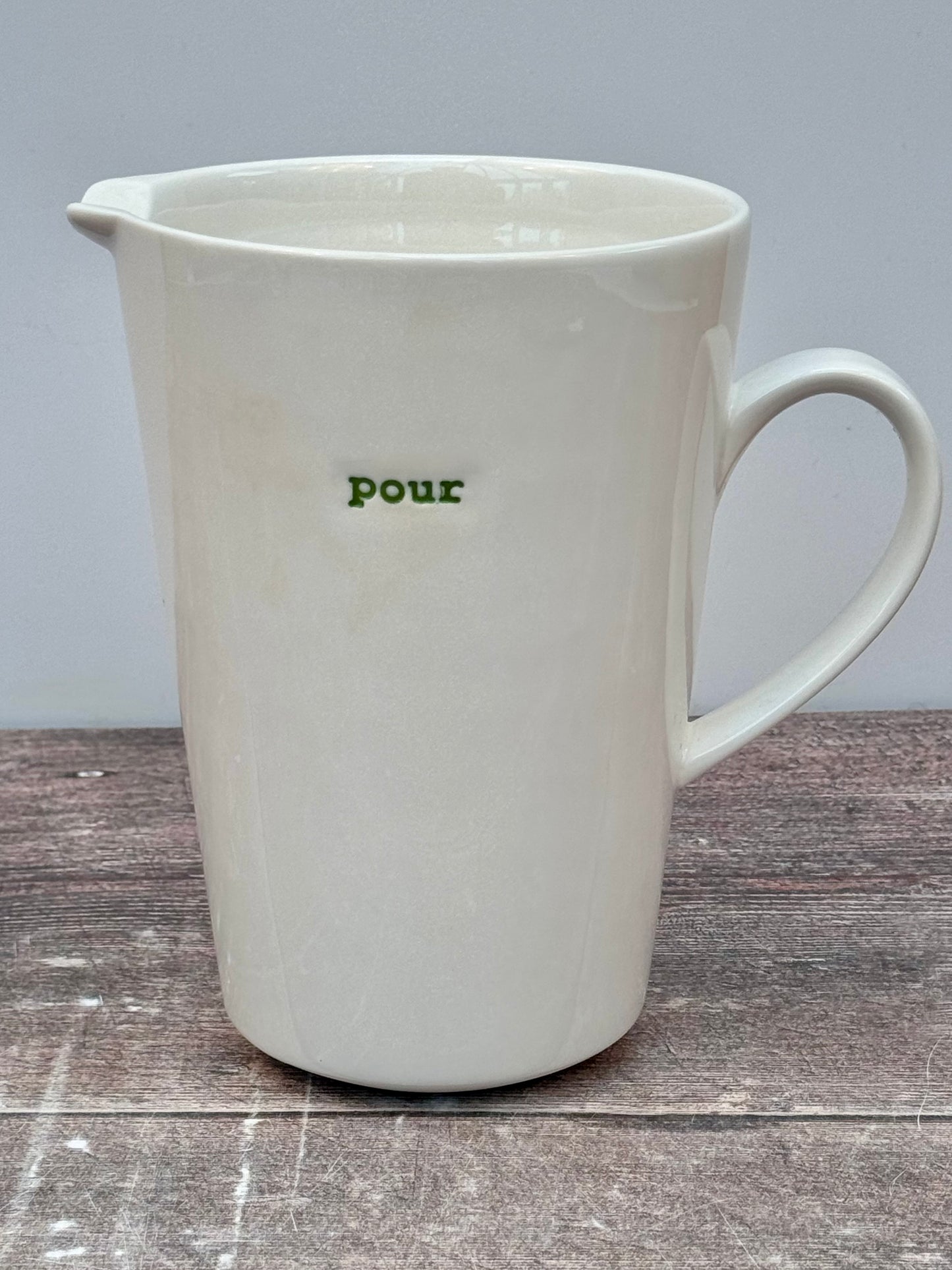 White ‘Pour’ Jug