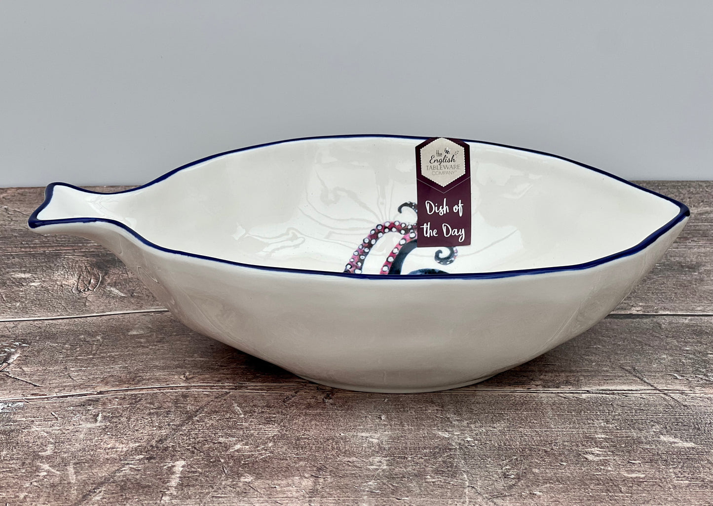 Octopus Patterned Serving Bowl, 32cm