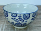 Blue and White Leaf Patterned Small Bowl, 11cm