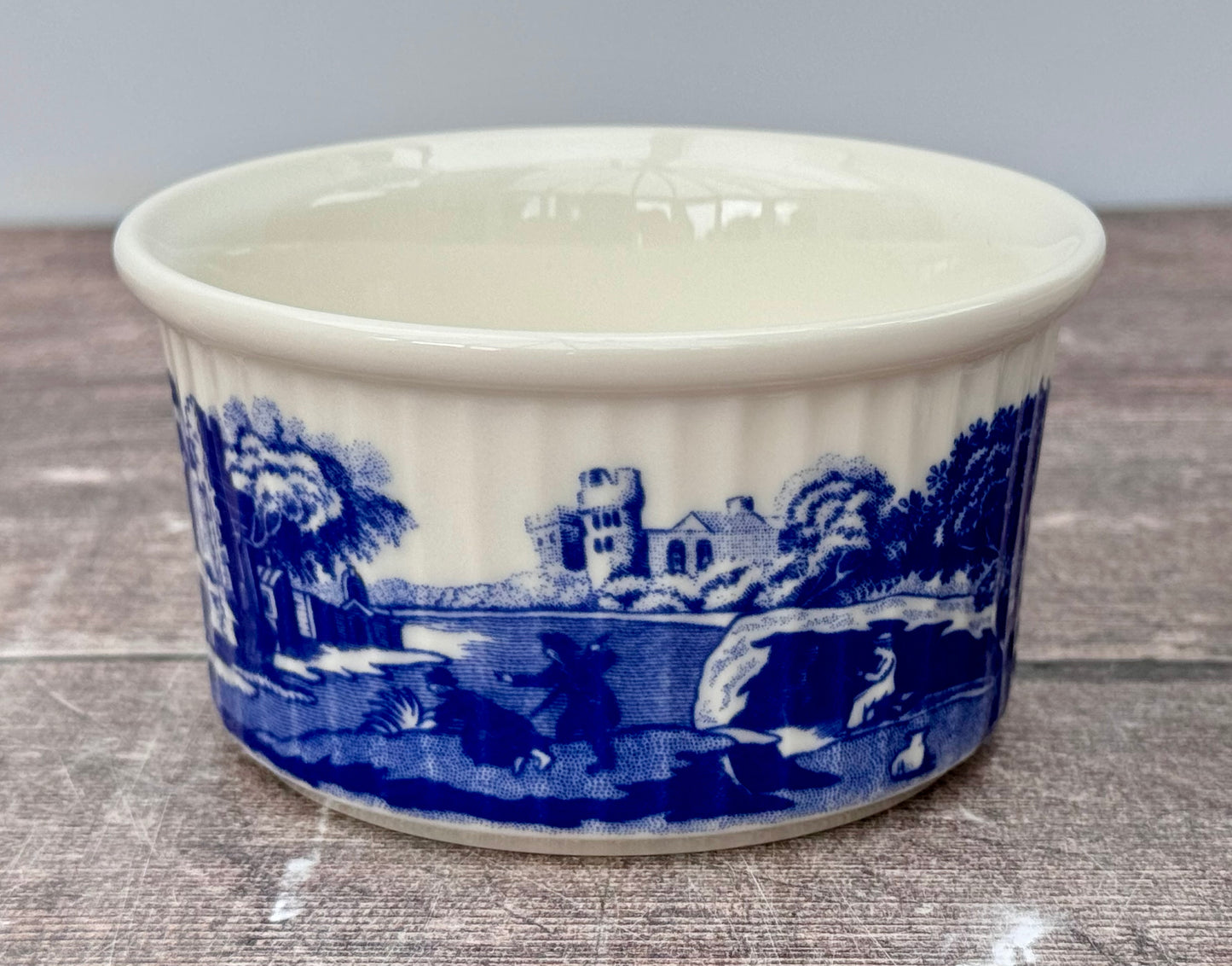 Set of 2 Spode Blue Italian Round Ramekin, 8.5cm