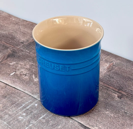 Le Creuset Blue Utensil Jar