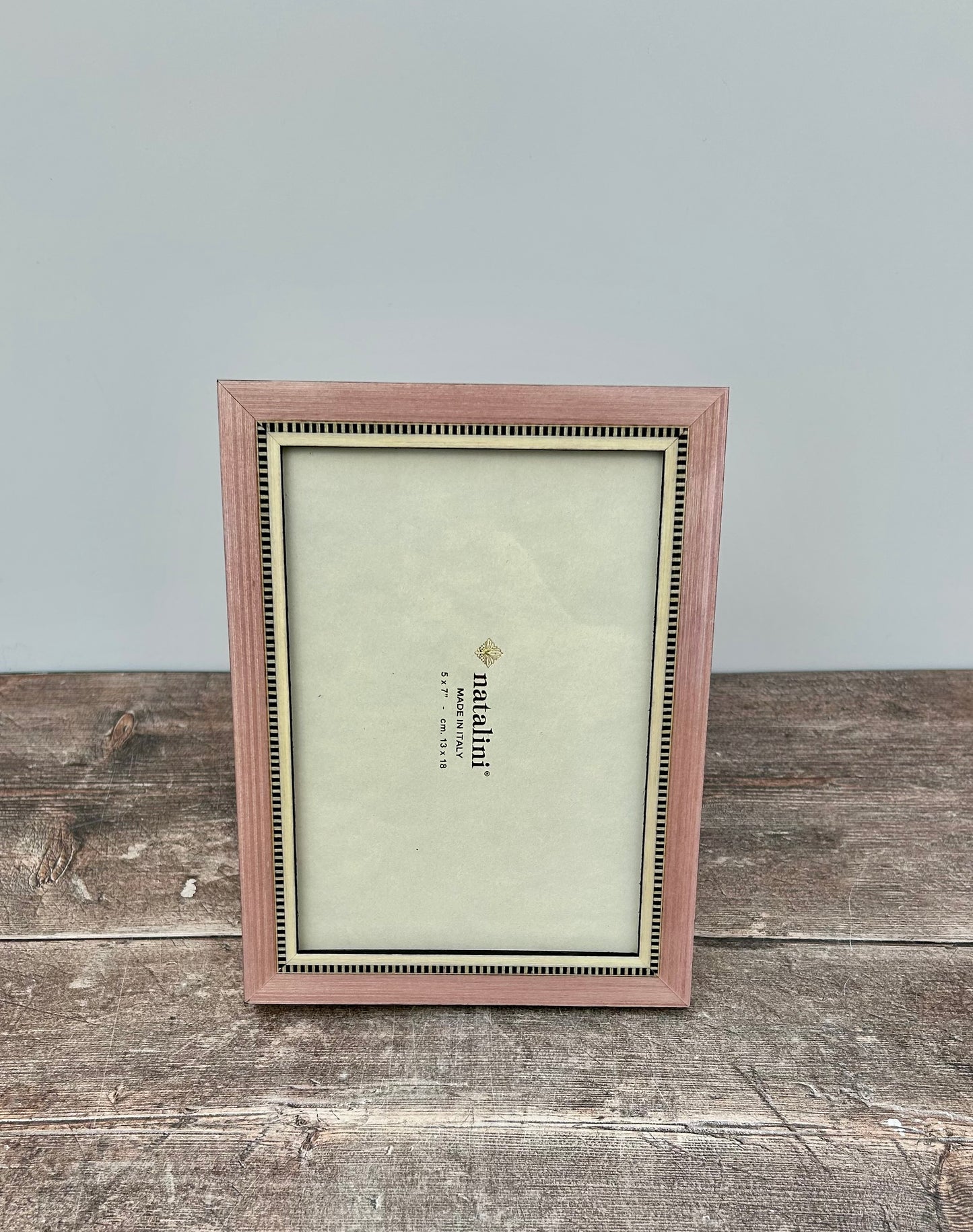 Natalini Pink with Chequered Border Photo Frame 5 x 7