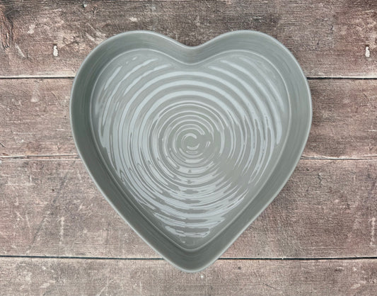 Sophie Conran Grey Heart Baking Dish, 28cm