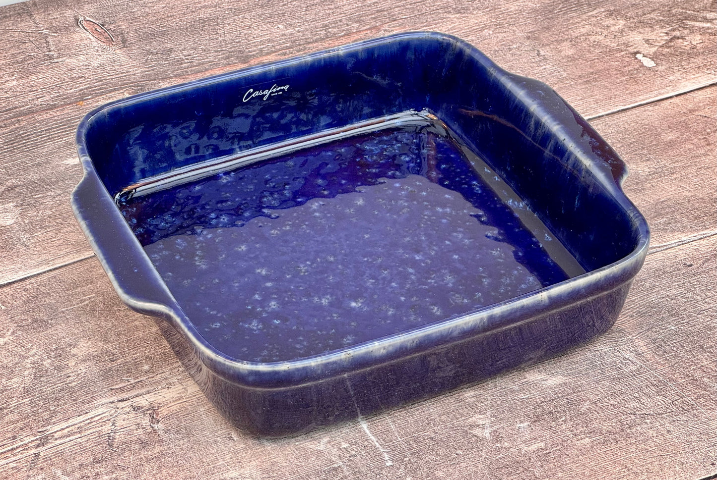 Dark Blue Square Baking Dish, 23cm