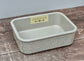 Grey Patterned Small Rectangular Baking Dish, 19cm