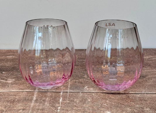 LSA Set of 2 Pink Dusk Tumblers
