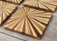 Set of 4 Sunburst Patterned Coasters