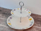 Flower Patterned 2 Tier Cake Stand