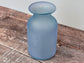 Blue Frosted Heart Patterned Vase