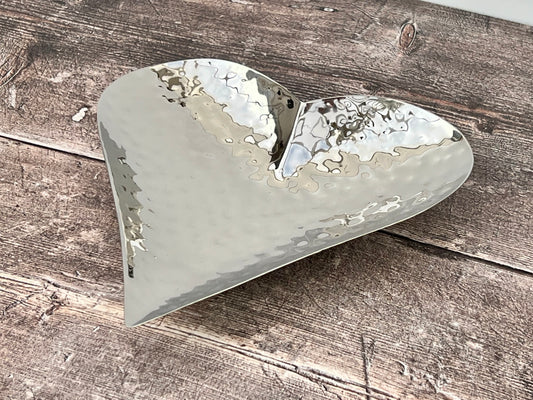 Hand-Hammered Heart Dish