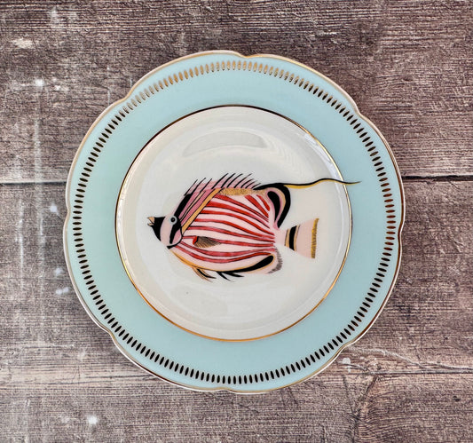 Yvonne Ellen Fish Patterned Plate, 16.5cm