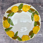 White Lemon Patterned Pasta/Serving Bowl, 22cm