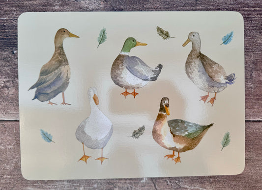 Cream Duck Design Placemat (sold individually)