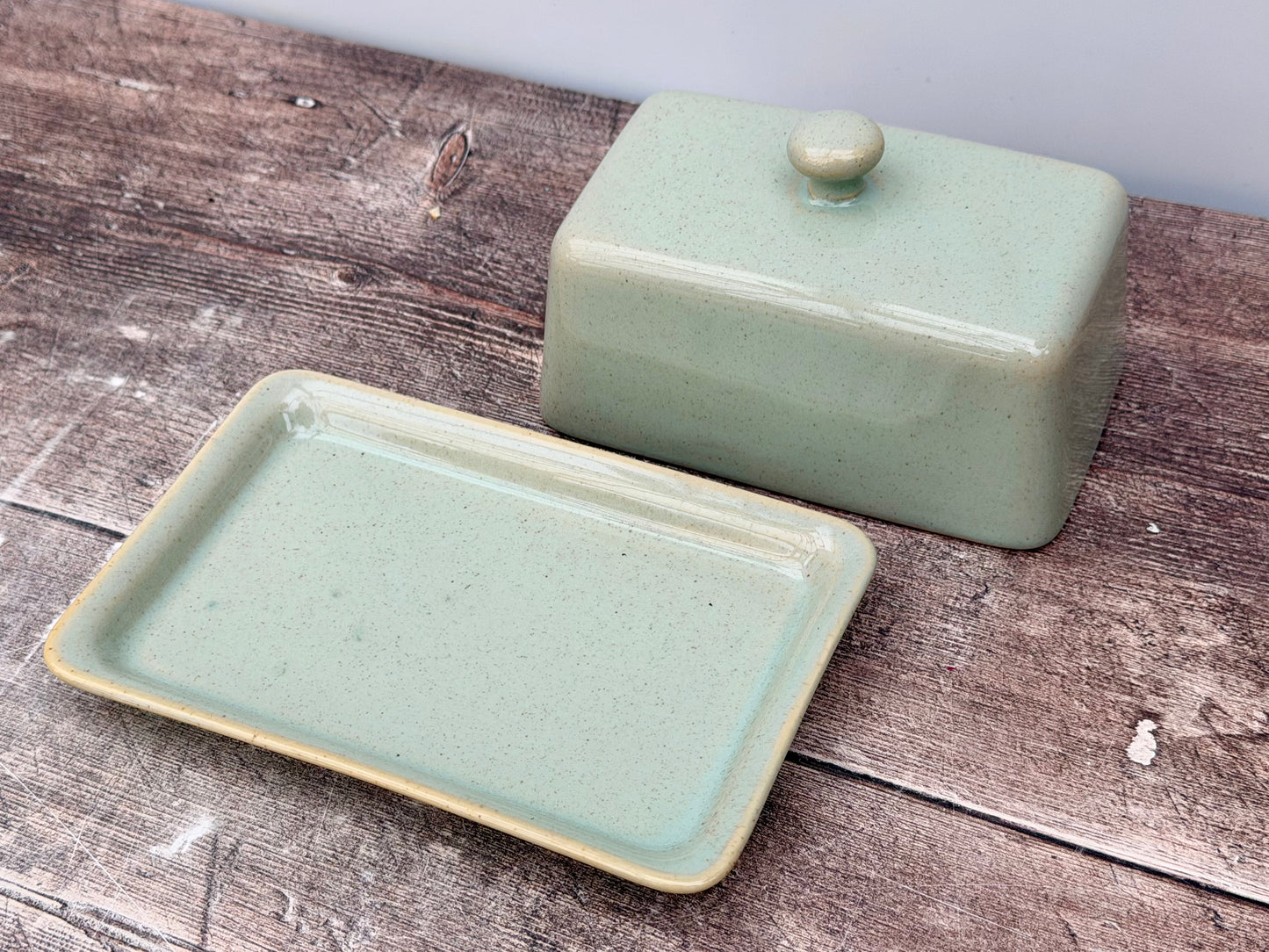 Scandi Home Pale Green Butter Dish
