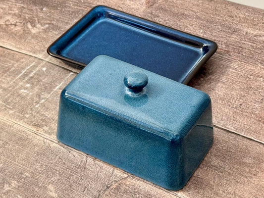 Scandi Home Pale Blue Butter Dish