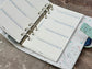 Light Blue Spotty Filofax Organiser
