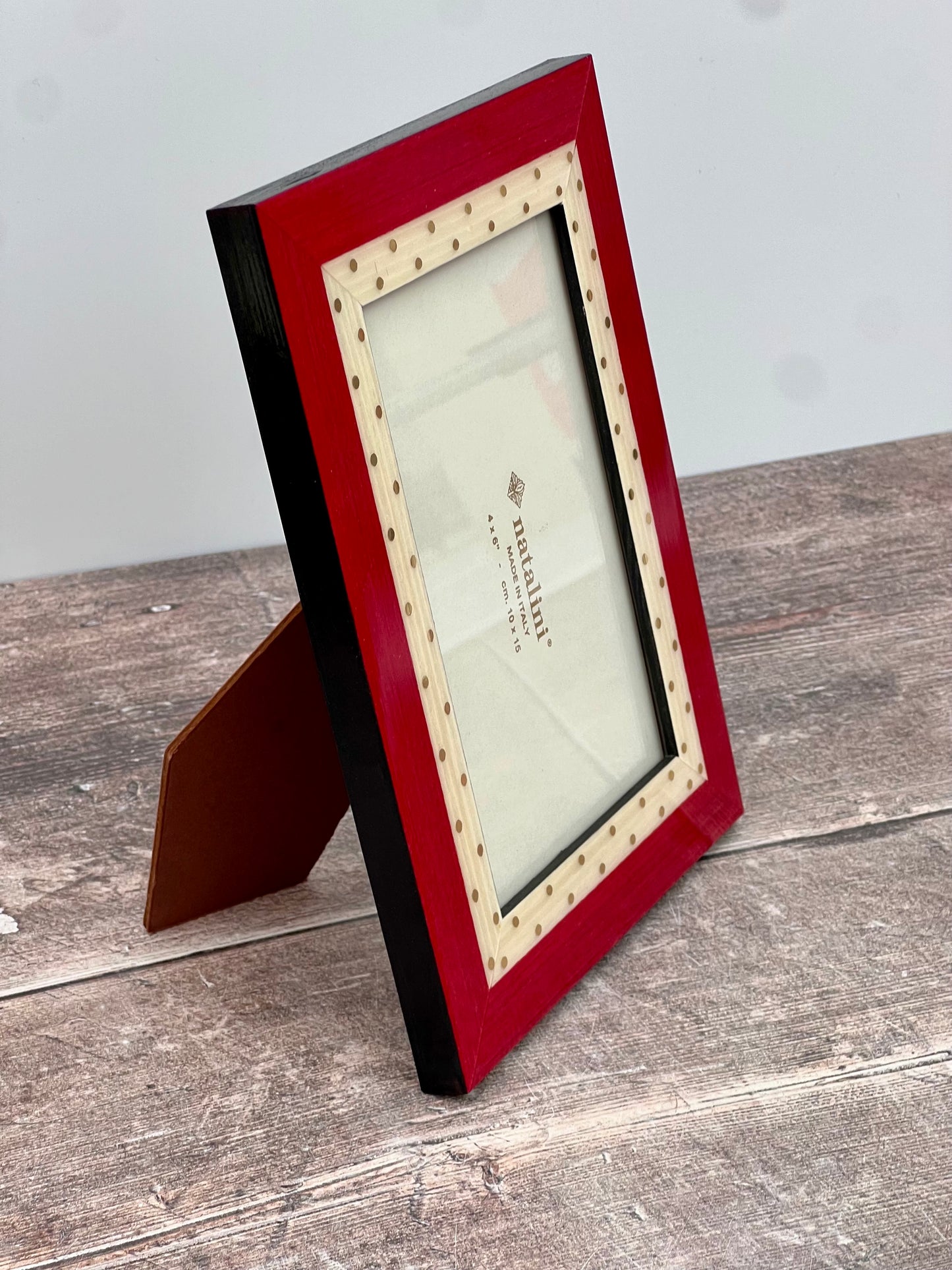 Natalini Red Polka Dot Photo Frame 4 x 6