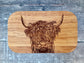 Highland Cow Blue Butter Dish