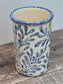 Blue Leaf Patterned Utensil Jar, 17.5cm