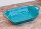 Teal Rectangular Baking Dish with Handles, 40cm