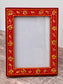 Hand Painted Photo Frame 5’ x 7’ - Red and Yellow (Design 2)