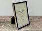 Slimline Blue Border Photo Frame, 4’ x 6’