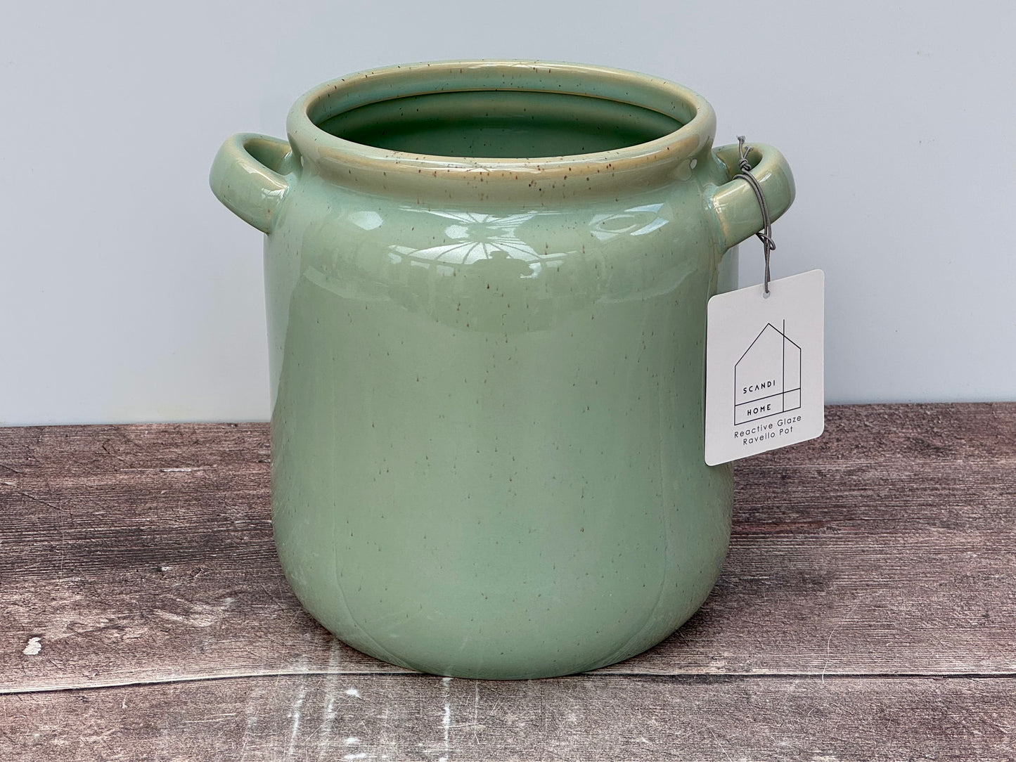 Pale Green Utensil Jar, 18cm