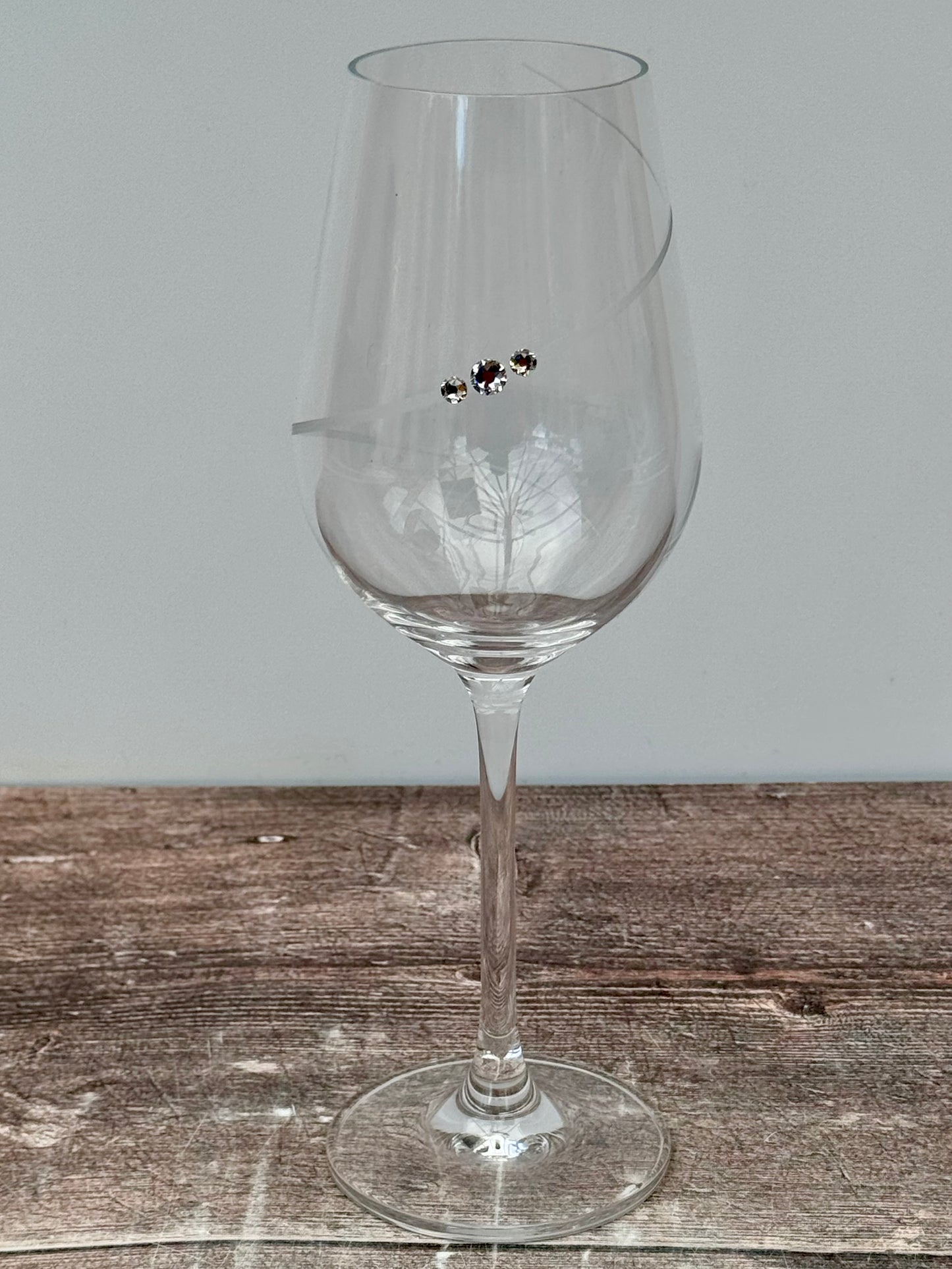 Set of 2 Clear Portmeirion Wine Glasses