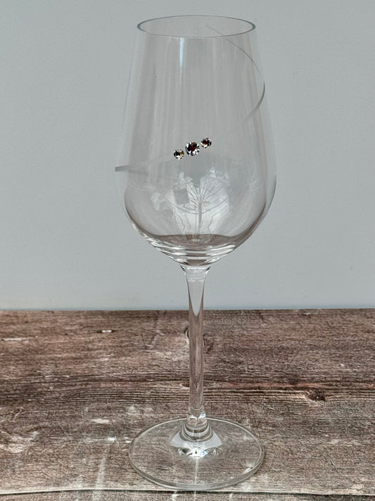 Set of 2 Clear Portmeirion Wine Glasses