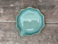 Turquoise Wavy Spoon Rest, 13cm