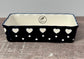 Heart Patterned Small Rectangular Baking Dish, 18cm