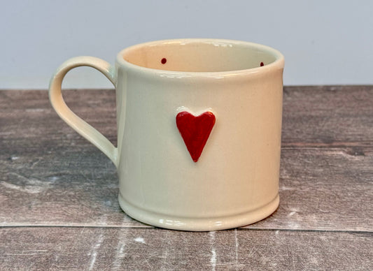 Red Heart Mug, 150ml