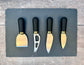 Taylor’s Eye Witness Slate Cheese Board and Brass Knife Set