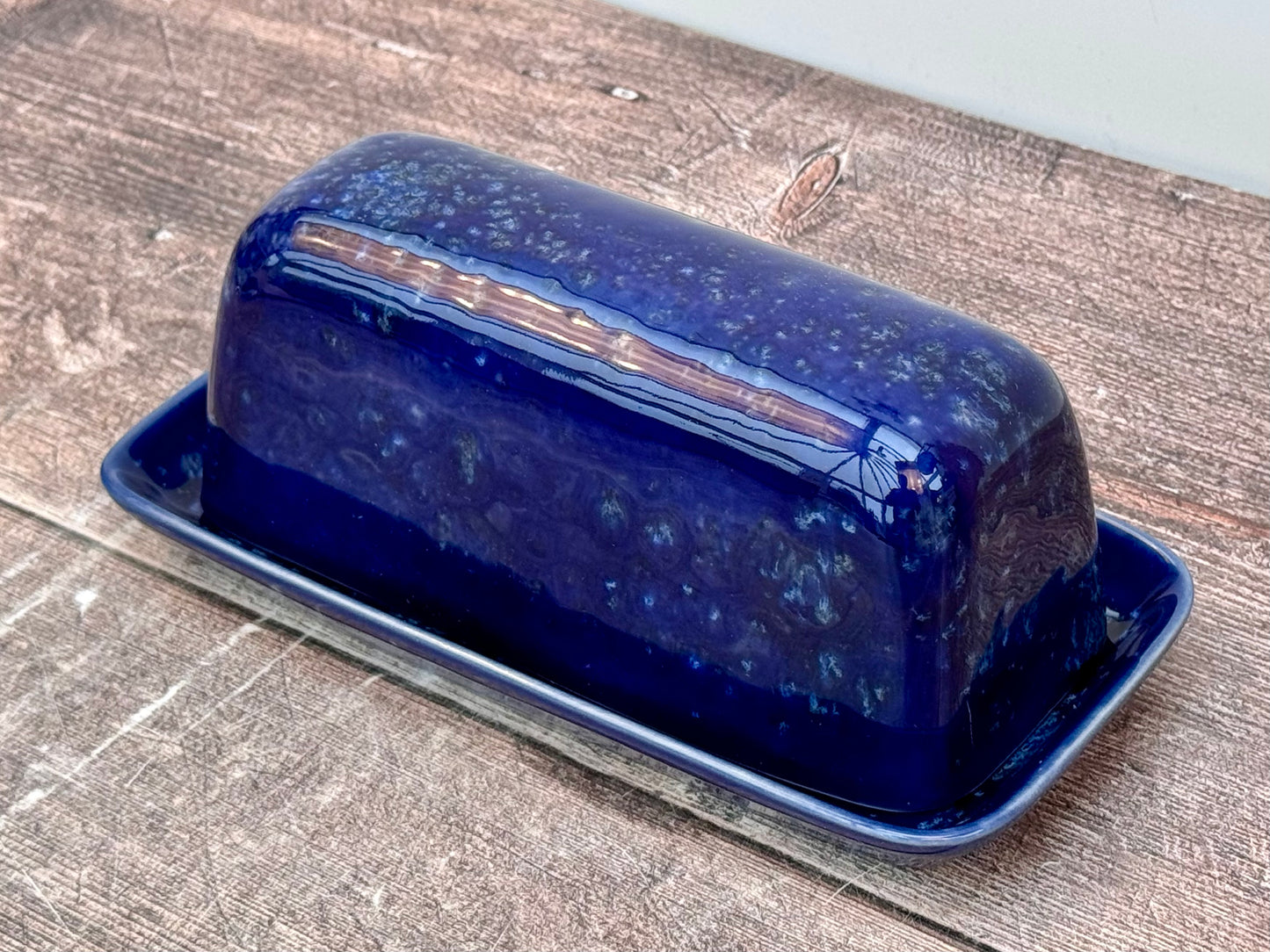 Blue Butter Dish