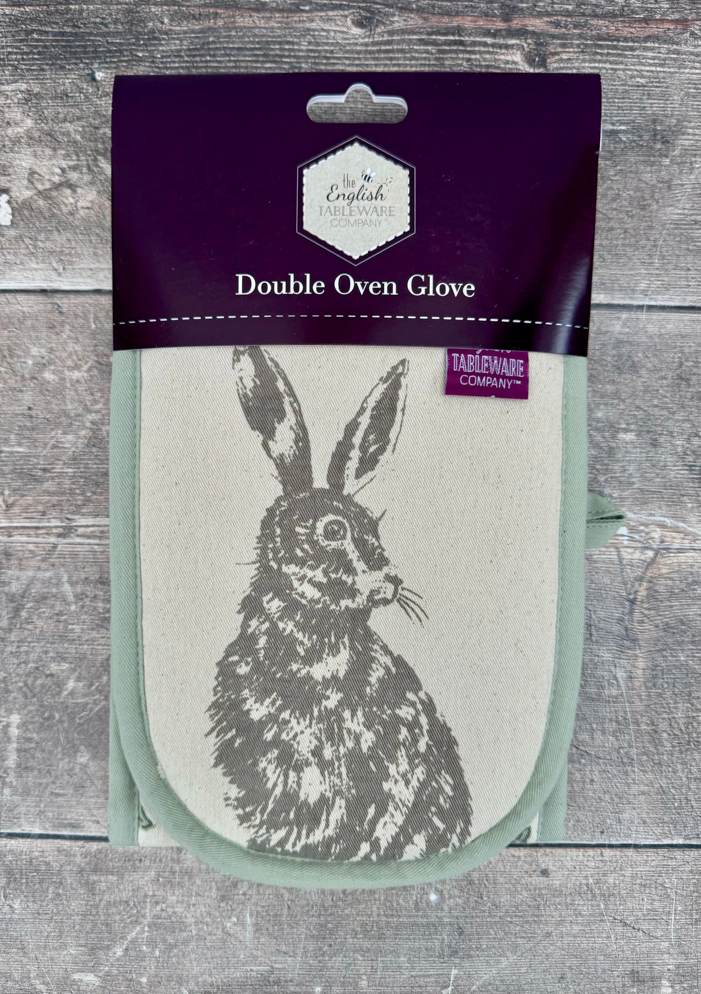 Hare Patterned Double Oven Glove