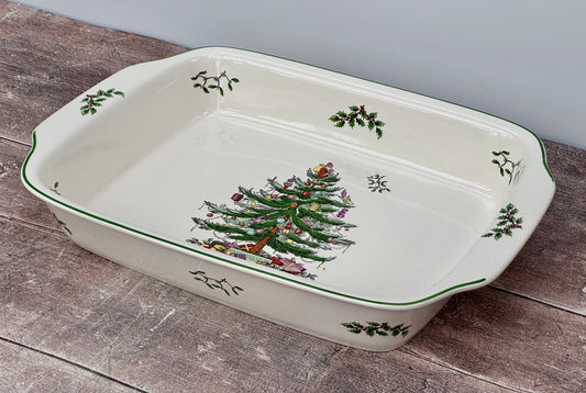 Spode Christmas Tree Large Rectangular Baking Dish