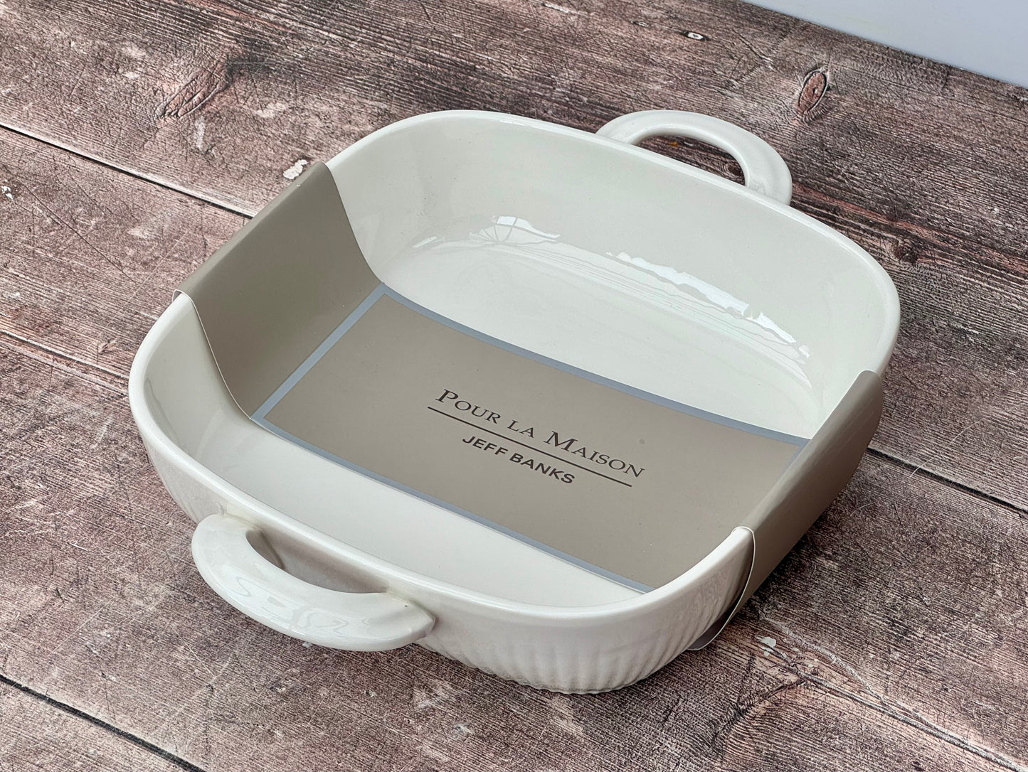 White Pour La Maison Square Baking Dish, 27.5cm