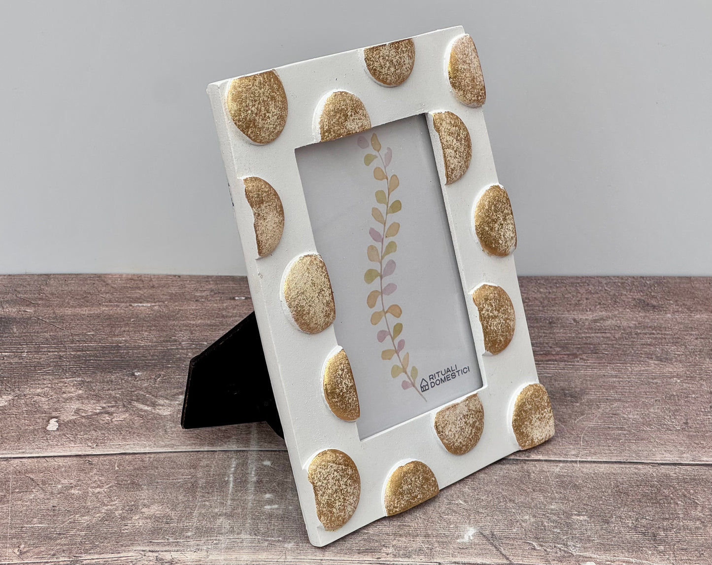 Gold Spot Patterned Photo Frame, 4’ x 6’