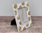 Gold Spot Patterned Photo Frame, 4’ x 6’
