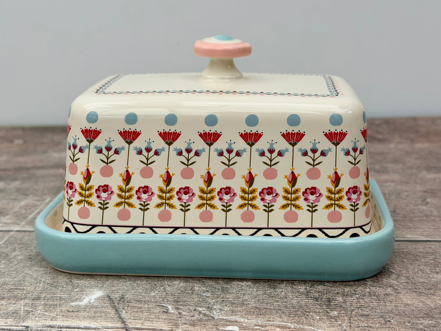 Cath Kidston Patterned Butter Dish