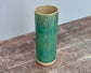 Green Ceramic Cylinder Vase, 25cm