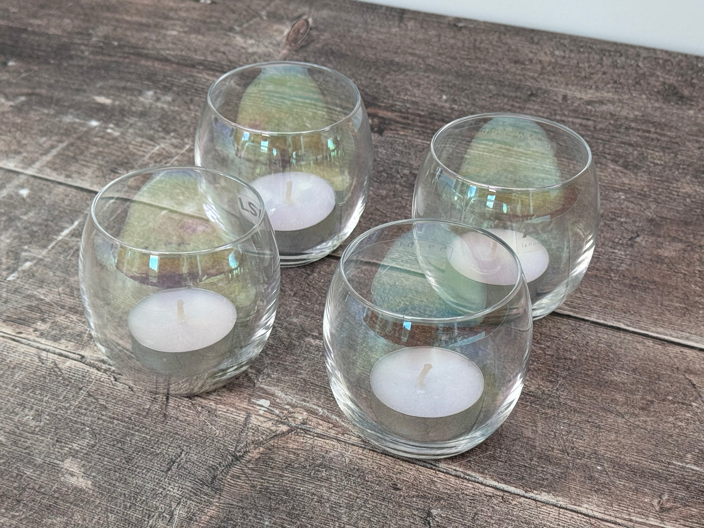 LSA Set of 4 Pearl Tea Light Holders