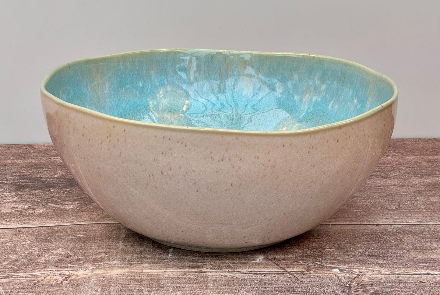 Sea Blue Deep Serving Bowl, 27cm