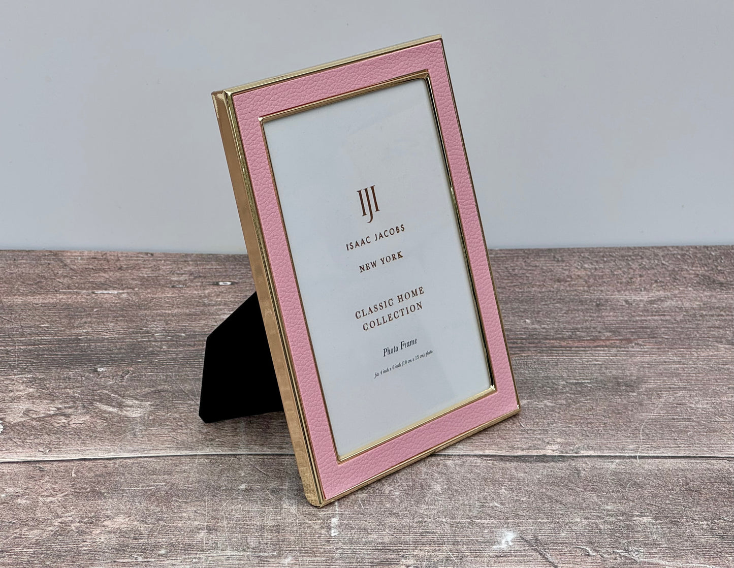 Isaac Jacobs Pale Pink and Gold Photo Frame, 4 x 6