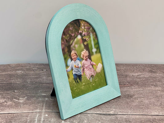 Isaac Jacobs Turquoise Arch Photo Frame, 4’ x 6’