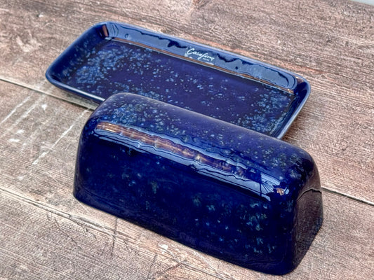 Blue Butter Dish